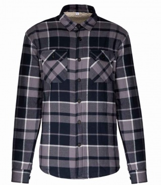 Kariban KB579 Sherpa Lined Checked Shirt Jacket